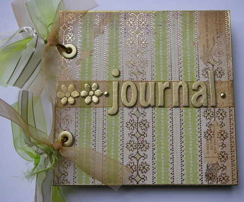 *golden journal* full Handmade Journal Album
