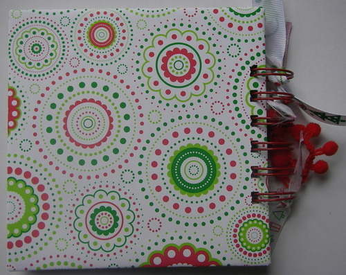 *red white & green xmas* notebook back