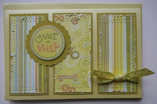 *over the hill* card